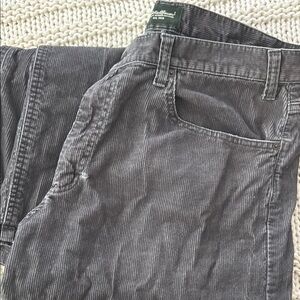 Eddie Bauer Men's Charcoal Corduroy Pants